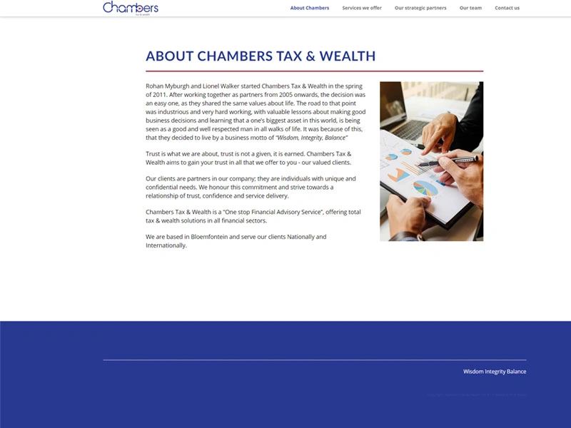Chambers Tax and Wealth Website design - Chambers Tax And Wealth Website 03