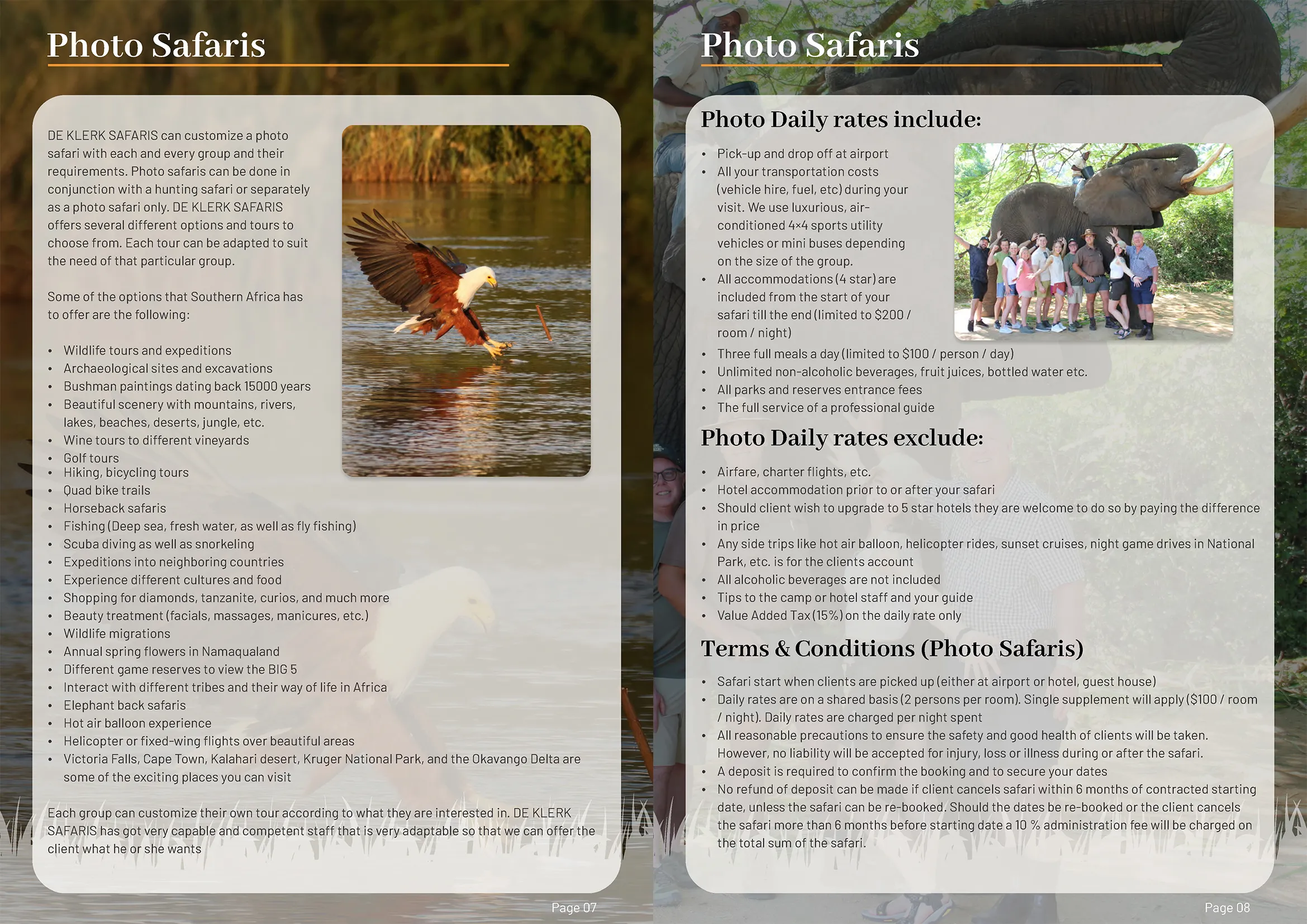 DK Safaris Brochure – 04 De Klerk Safaris - Brochure Design - DK Safaris Brochure 04